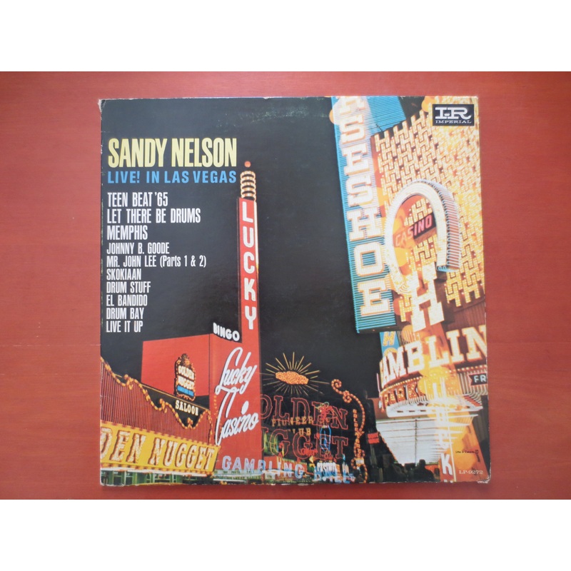 SANDY NELSON, LIVE Records, Sandy Nelson Album, Sandy Nelson Vinyl, Sandy Nelson Lp, Vintage Vinyl, Vinyl Lp, 1964 Records