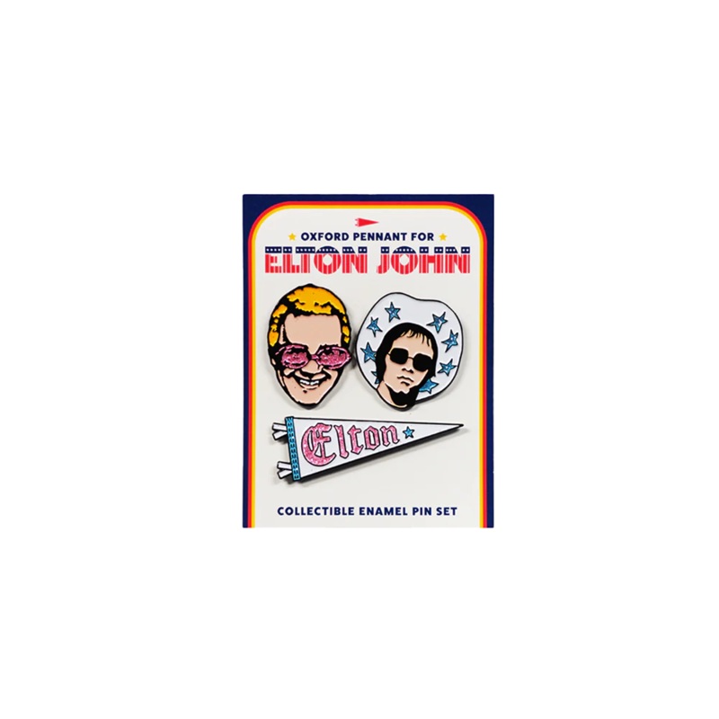 Elton John x Oxford Pennant - Elton John Enamel Pin Set