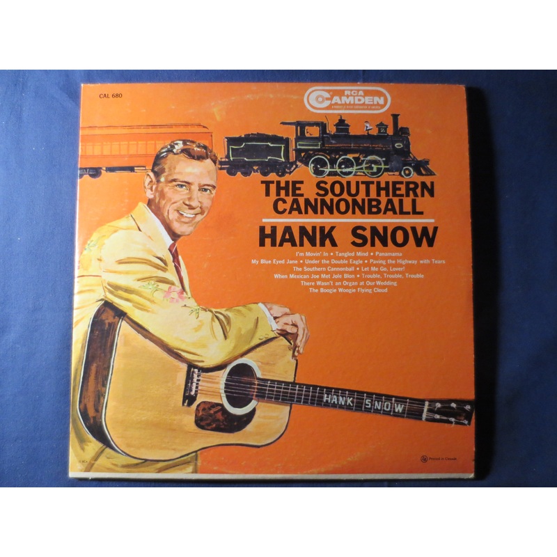 HANK SNOW, The, Southern CANNONBALL, Country Record, Vintage Vinyl, Record Vinyl, Records, Vinyl Record, Vinyl, 1961 Records