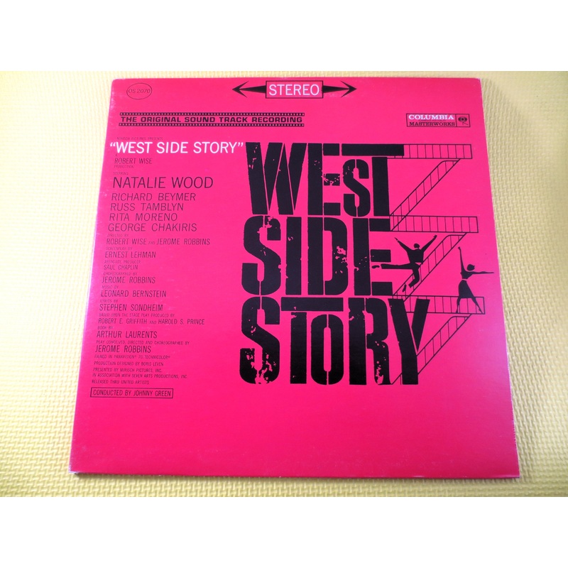 WEST SIDE Story, Leonard BERNSTEIN, Original Soundtrack, Jazz Records, Vintage Vinyl, West Side Story Lp, Leonard Bernstein Lp, 1961 Records