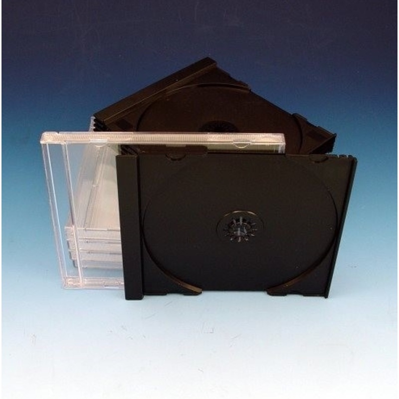 Single Premium CD Jewel Case Black Tray Unassembled SAMPLE