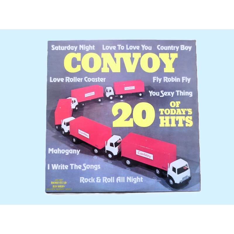 20 Hits, CONVOY, Vintage Trucker Record, Disco Music, 1975 Record, Vinyl Lp