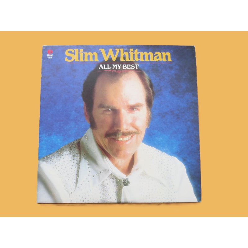 SLIM WHITMAN, All My Best, Indian Love Call, Vintage Album, 1980 Record, Vinyl Lp