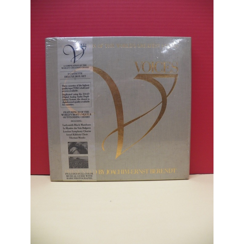 3xCassette Box Set Voices-A Compilation Of The World's Greatest Choirs 1990 Mesa
