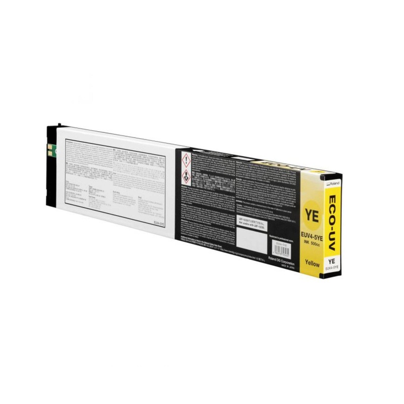 Roland Eco-UV4 Ink 500ml - Yellow EUV4-5YE