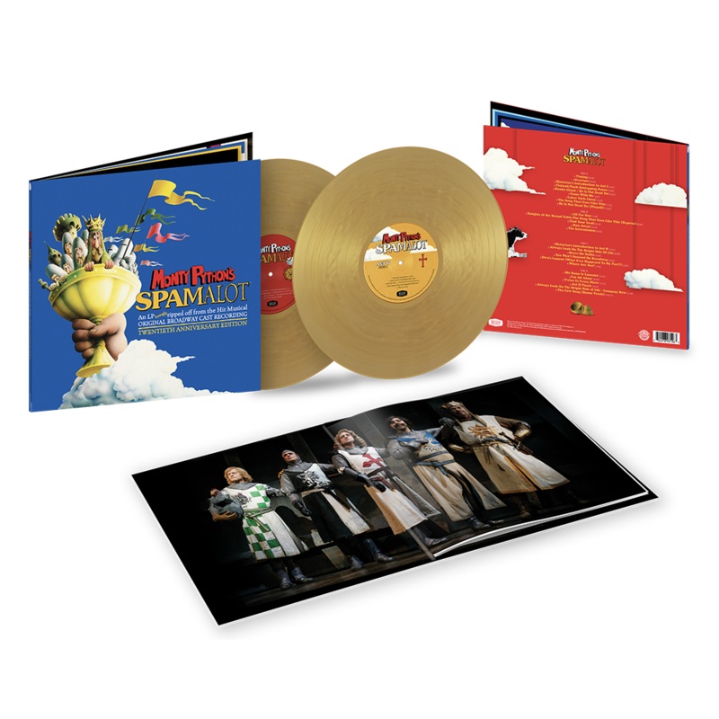 Various Artists: Monty Python's Spamalot (Original Cast Recording / 20th Anniversary Edition) Holy Grail Gold LP + Signed Lithograph
