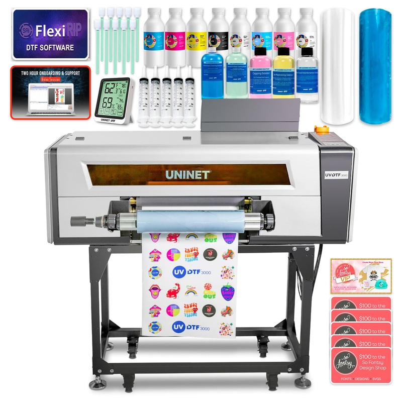 Uninet 3000 UV Direct To Film (DTF) Printer Bundle with Training - 17"