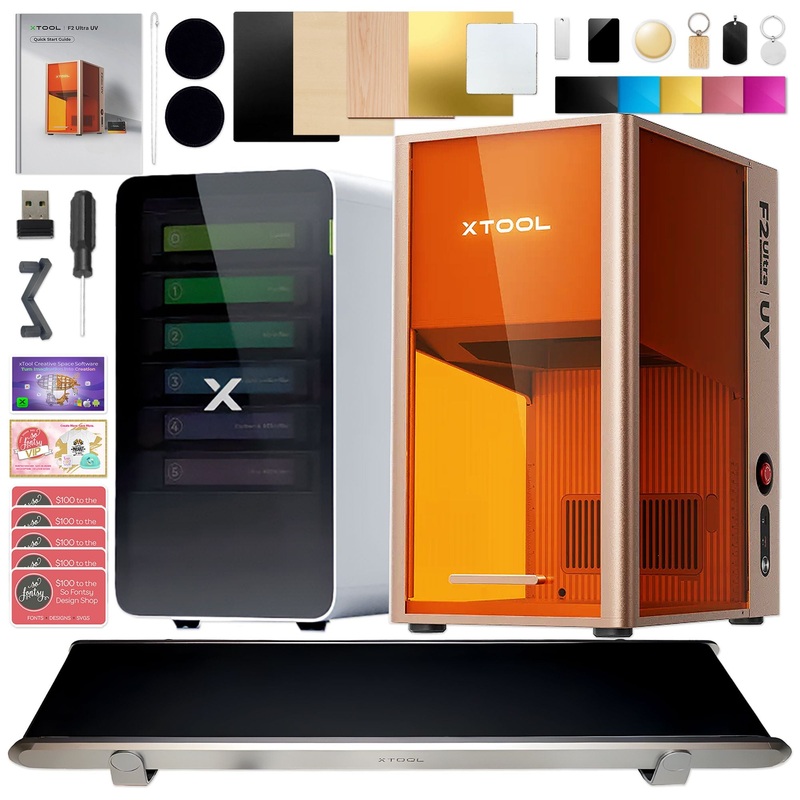 xTool F2 Ultra UV 5W Cold Laser Engraver & Cutter with Conveyor & AP2 Air Filter