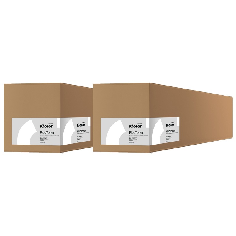 Uninet OKI C711WT Fluorescent White Toner and Drum Kit