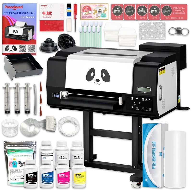 Procolored F13 PRO A3 Direct to Film (DTF) Roll Printer Bundle with Stand - 13in