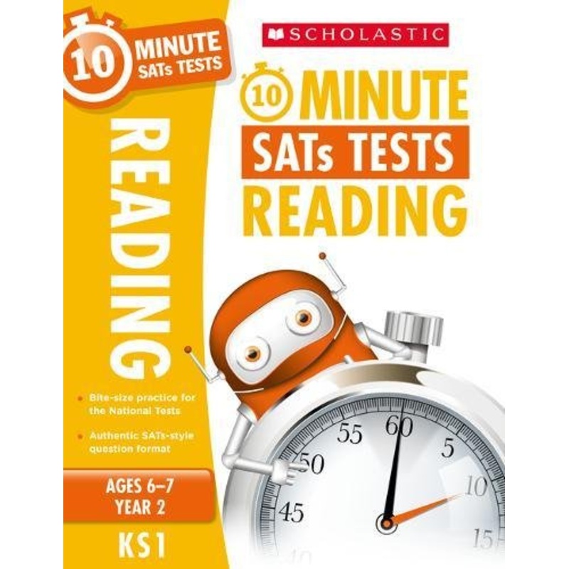 10-Minute Tests for Reading - Year 2 (Ages 6-7). Quick tests to help you identify catch-up areas. (10 Minute SATs Tests)