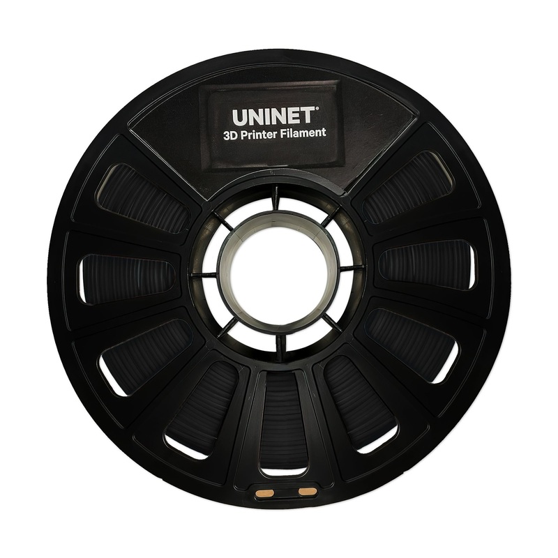 Uninet 1.75mm PETG 3D Filament With Reusable Spool - Black
