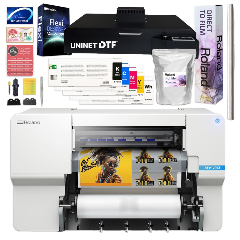 Roland BY-20 Direct to Film (DTF) 20" Printer w/ Oven, Inks, Film & Powder