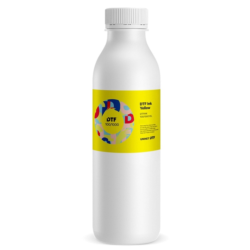 Uninet 100/1000 Direct to Film (DTF) Yellow Ink - 1 Liter