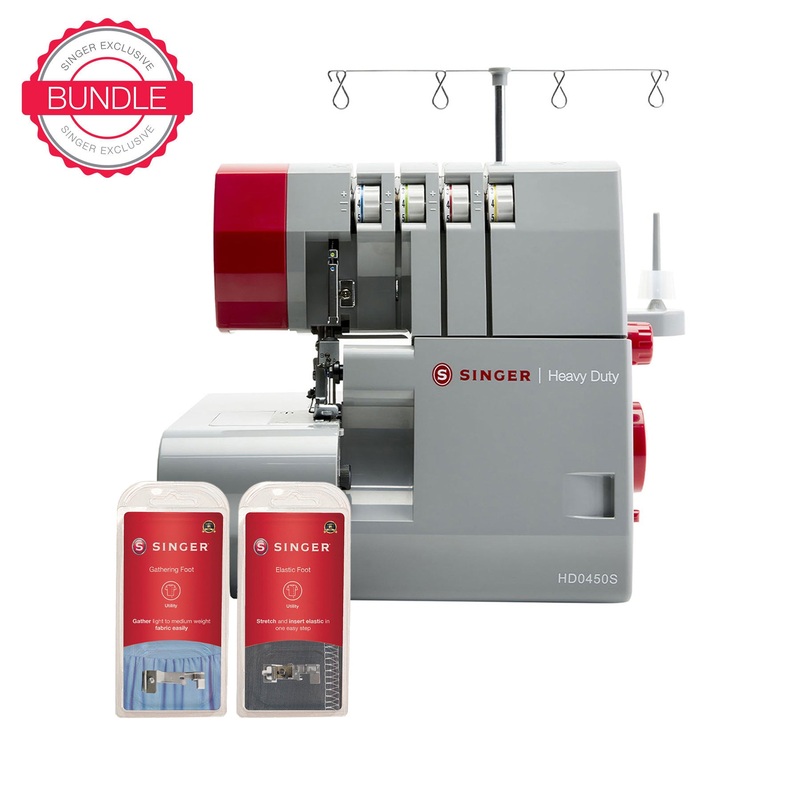 SINGER HD0450S Heavy Duty Serger & Presser Foot Bundle