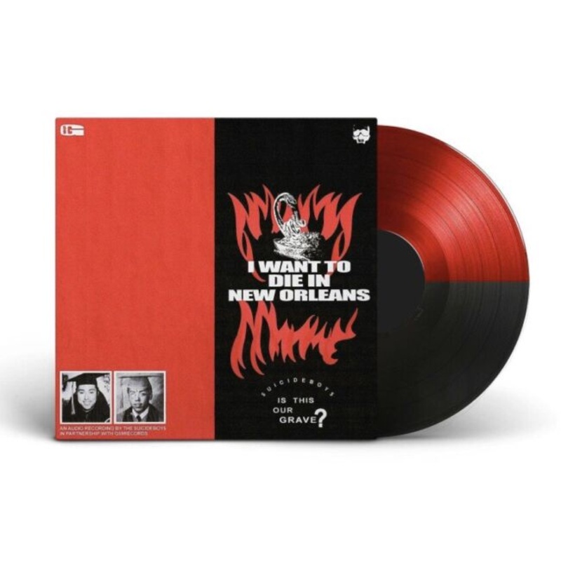 $UICIDEBOY$ 'I WANT TO DIE IN NEW ORLEANS' LP (Red and Black Vinyl)