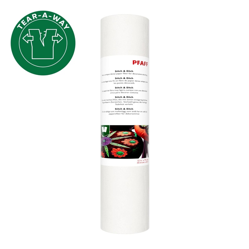 PFAFF Tear-a-Way Stitch-in-Ditch Stabilizer 12 Inches x 70 Yards