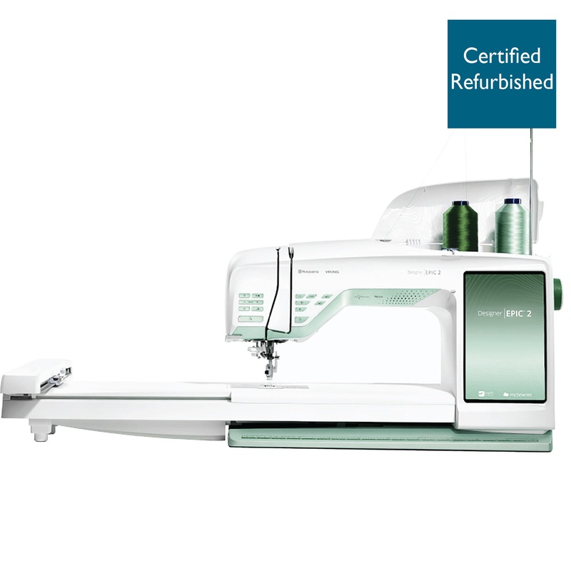 HUSQVARNA VIKING Refurbished DESIGNER EPIC 2 Sewing & Embroidery Machine in Modern Mint