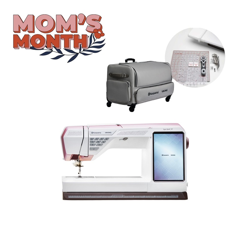 HUSQVARNA VIKING EPIC QUILT 97 Sewing Machine Bundle