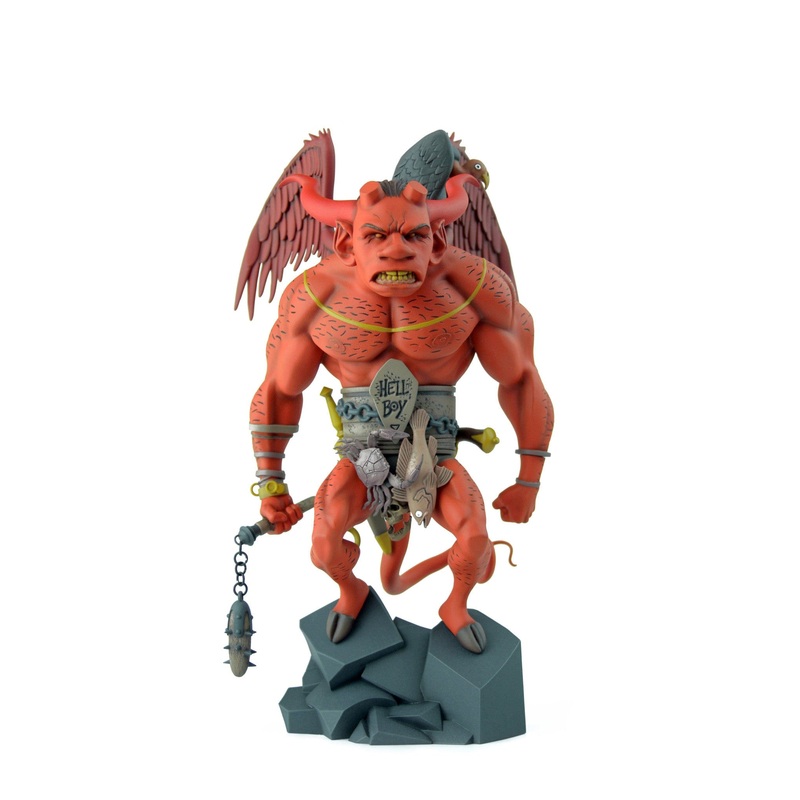 The First Hellboy Statue (Red Version)